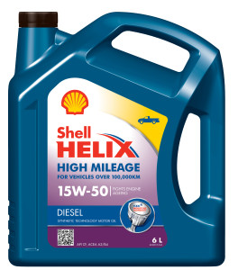 Shell Helix High Mileage 15W-50